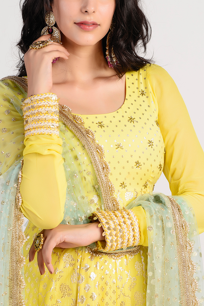 Yellow Haze Anarkali