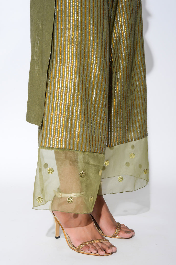 Olive Short Anarkali