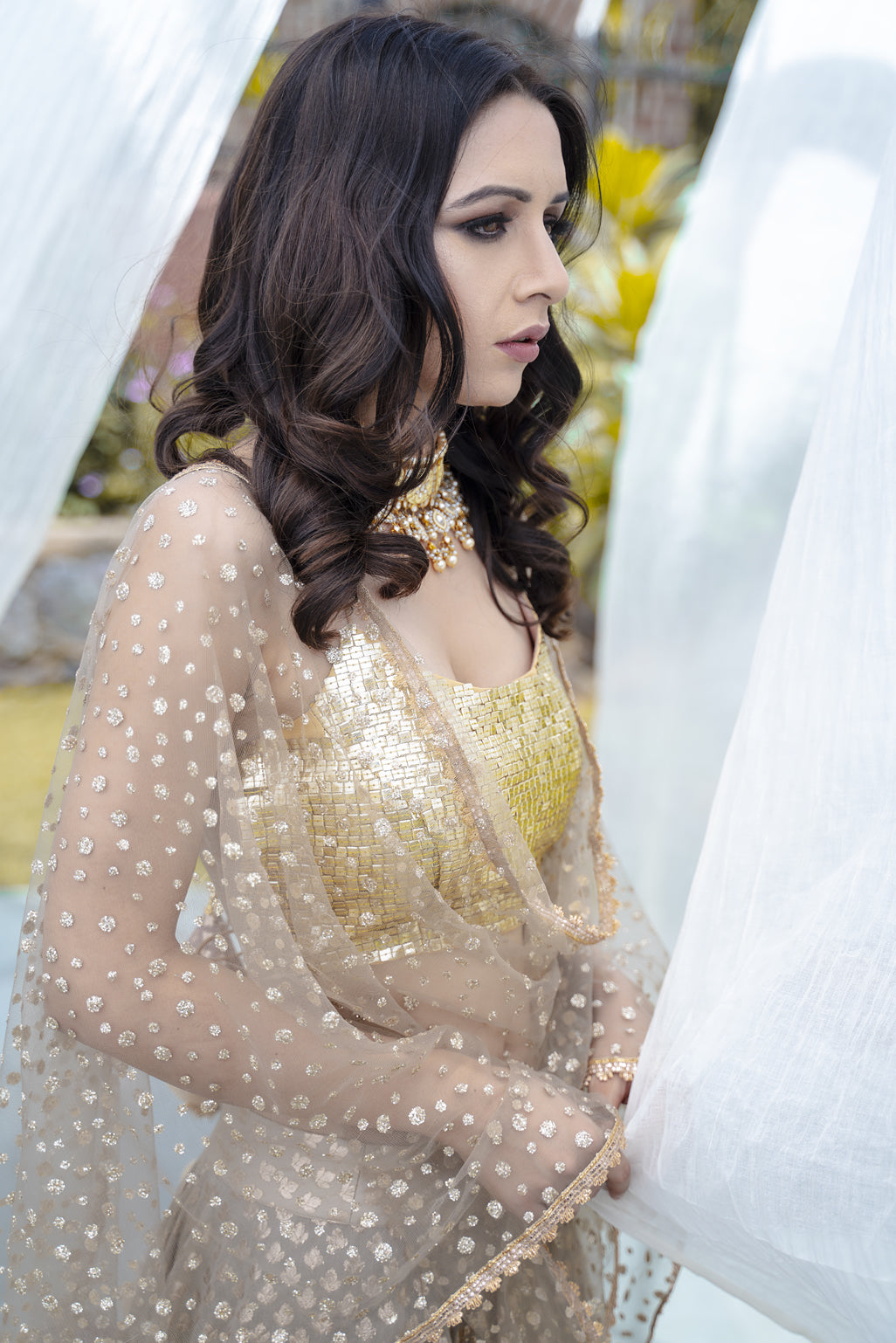 Champagne Gold Lehenga